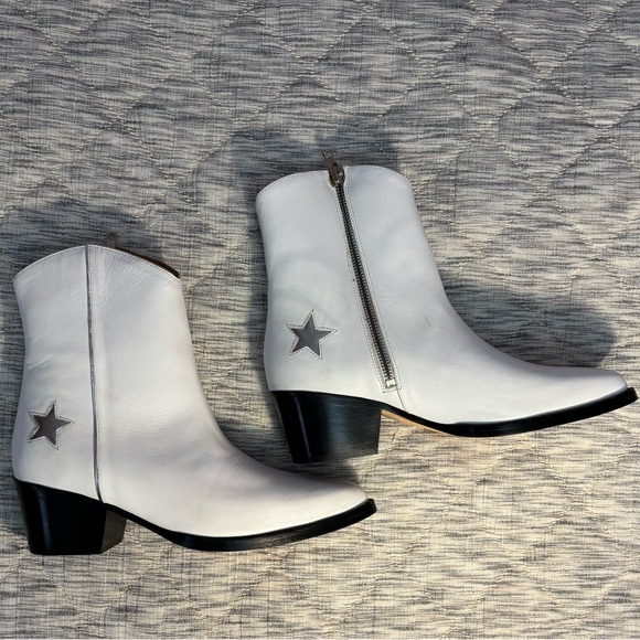 Thursday Boot Company Country Star White Western Leather Boots Size 8 - - Picture 4 of 11